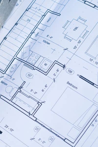 Property plan measurements document on desk - ALTA SURVEY Minnesota Property measurements and survey-style plans used during a due diligence survey to confirm access, easements, and boundary evidence before closing