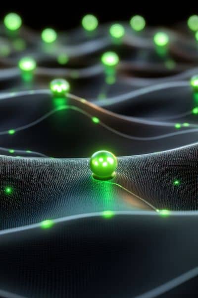 Digital lidar points illustrating how laser scans create a 3D elevation model of the land