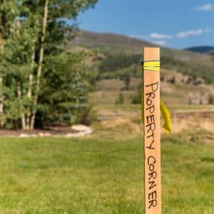 Property boundary corner stake - ALTA SURVEY Minnesota Property corner stake showing how a lot survey confirms exact boundary locations